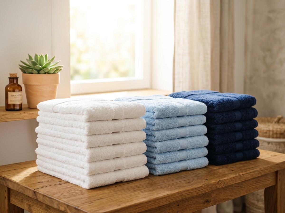Clean towels stack